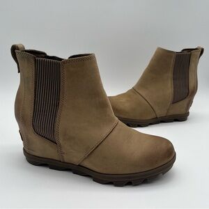 SOREL Joan Of Arc Wedge Ankle Boots Chelsea Women’s Size 10 Shoes